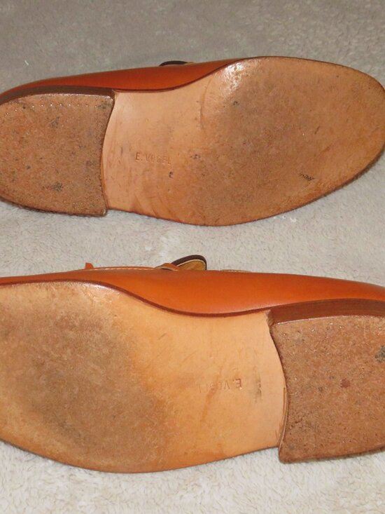 E. Vogel Bespoke Chestnut Calf Leather Tassel Kiltie Moccasian Loafers 11 EE main image 9